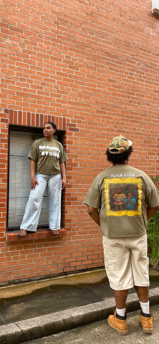 Branded By God “Olive Green Tee”
